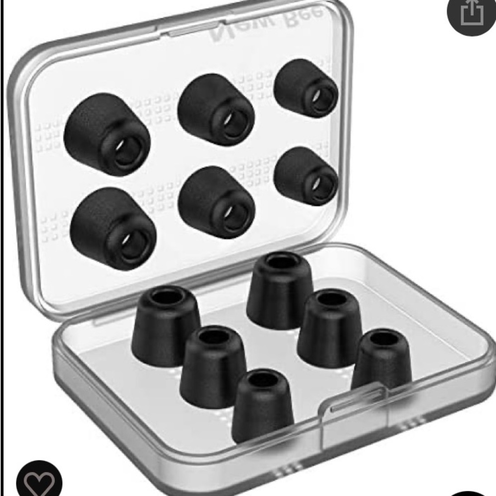NWT 6pair replacement earphones tips size S/M/L
